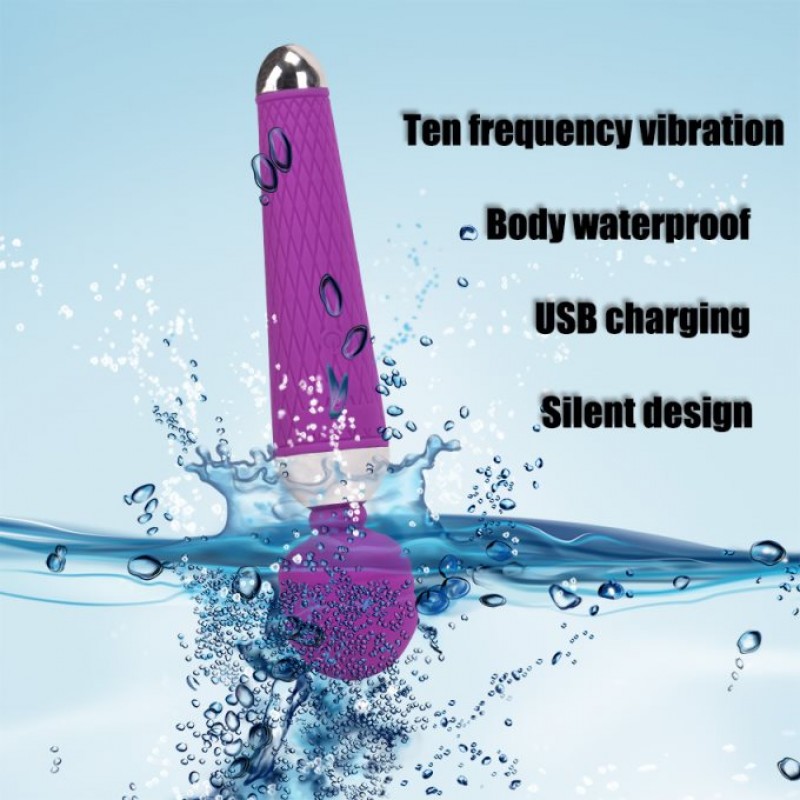 Super Powerful Oral Clit Pussy Vibrators For Women Usb Rechargeable Av Magic Wand Vibrator